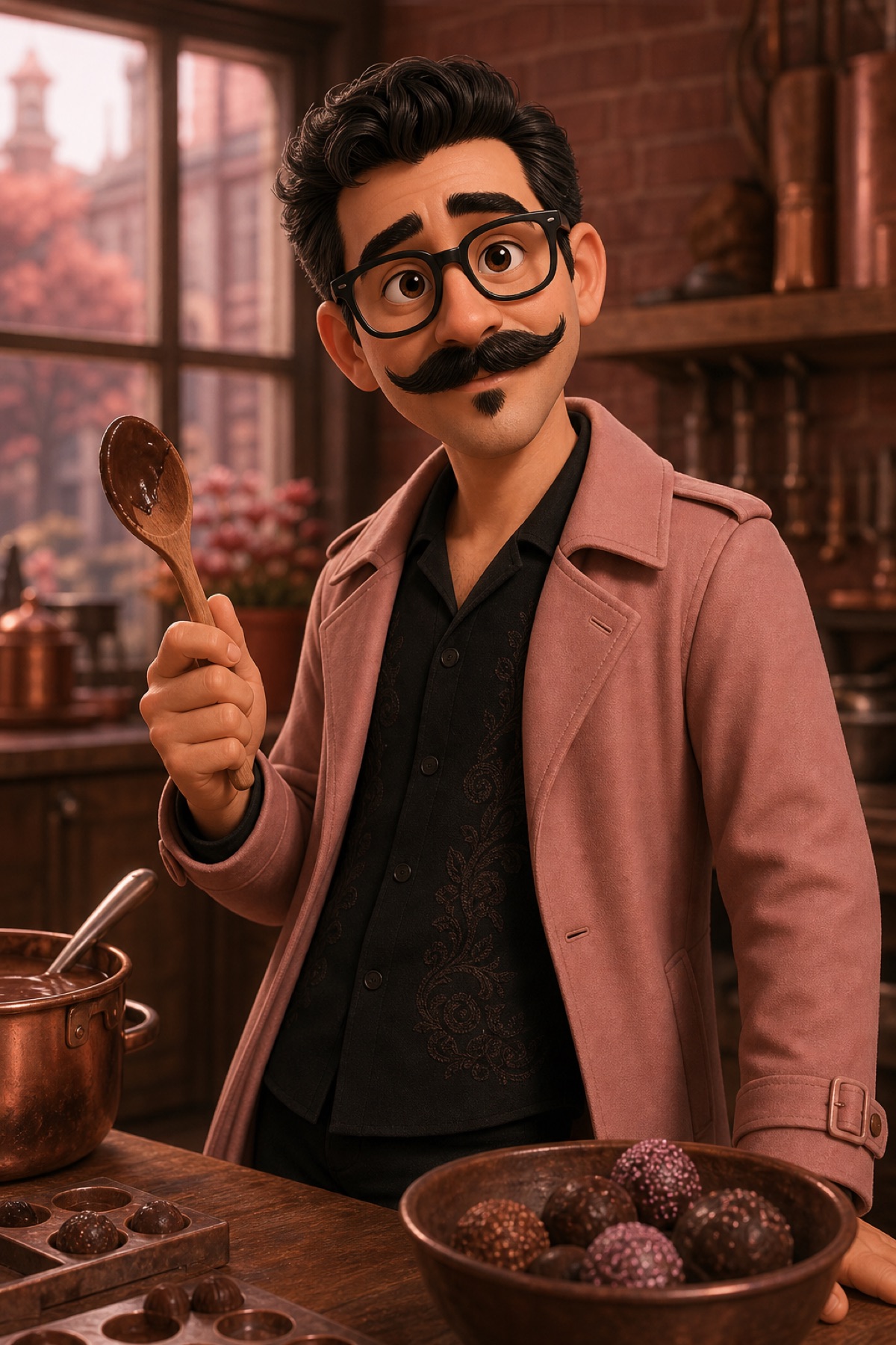 Pepe Raphael in his Portland chocolate kitchen